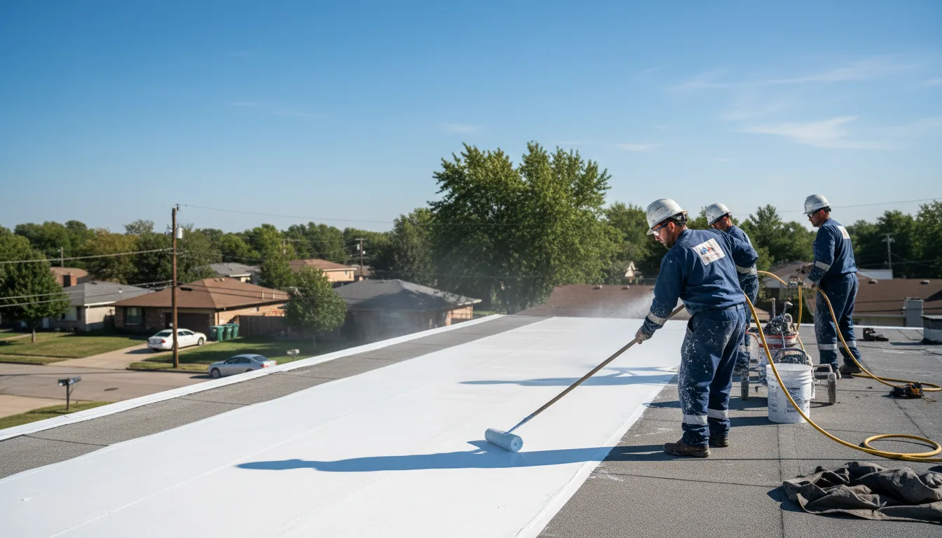Commercial roof coating in Orangeville, UT near me